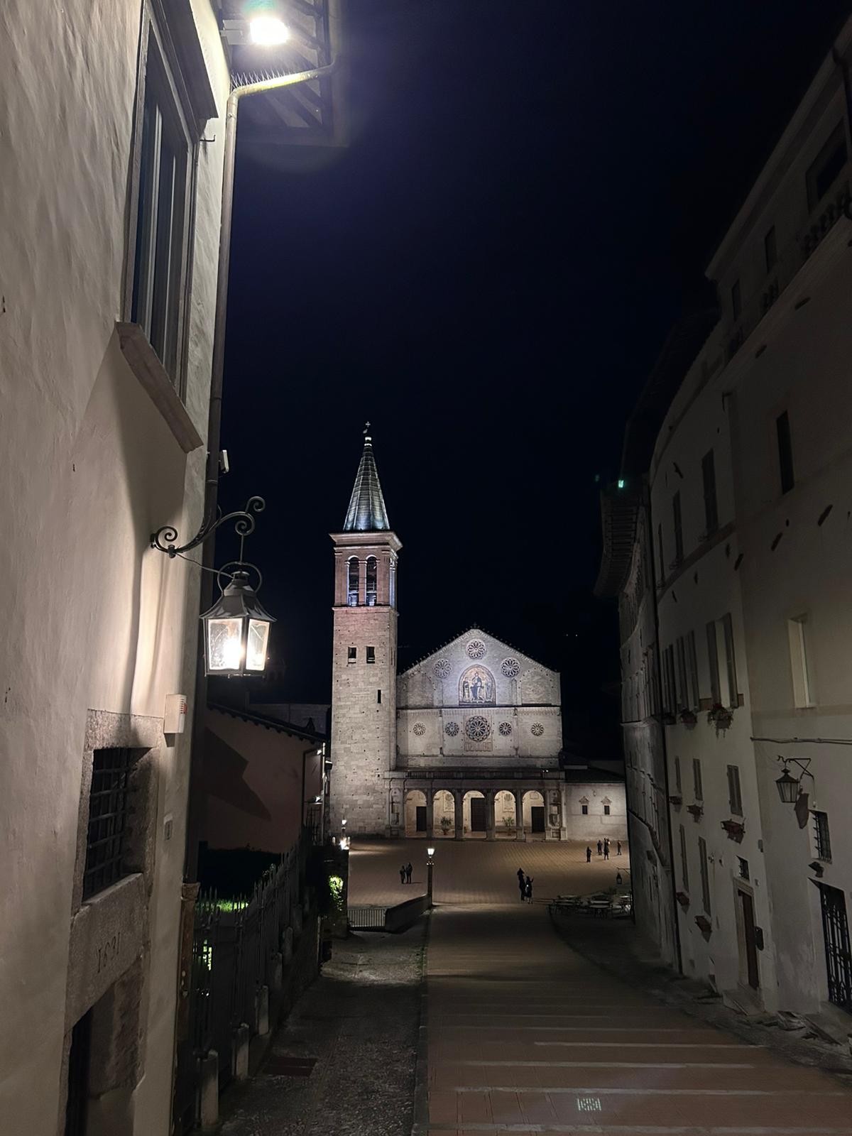 Il Duomo visto dall'inizio della scalinata