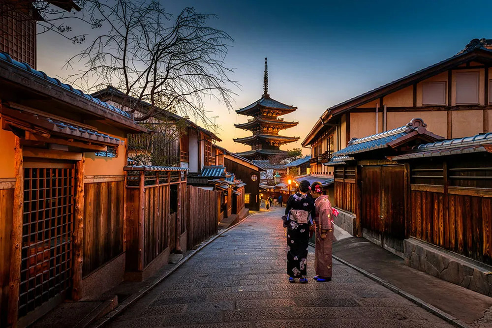 Immaginando noi due persi per le stradine di Kyoto